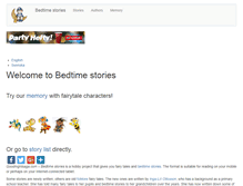 Tablet Screenshot of goodnightsaga.com
